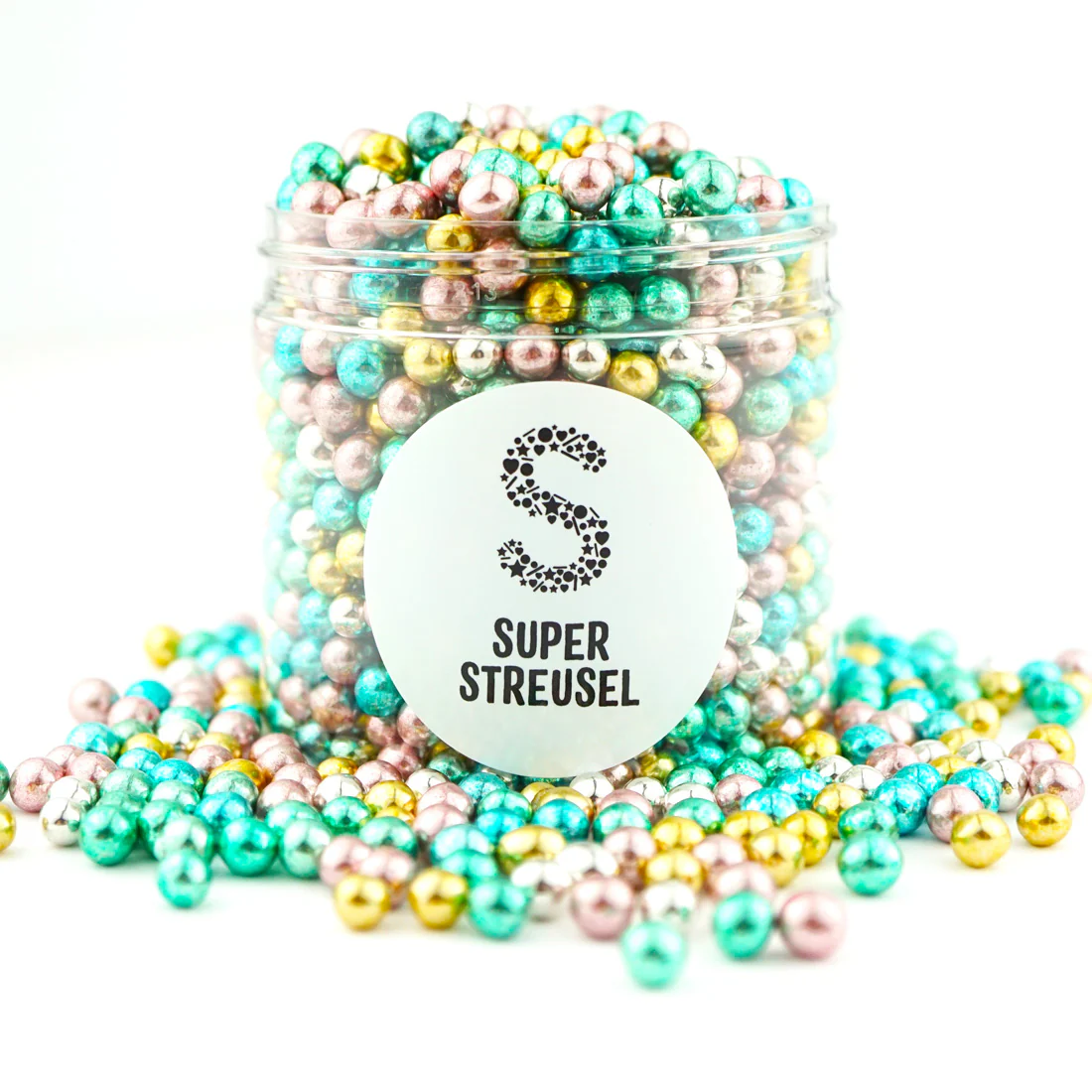 Mini Knusperkugeln Bunt Metallic - Image 3