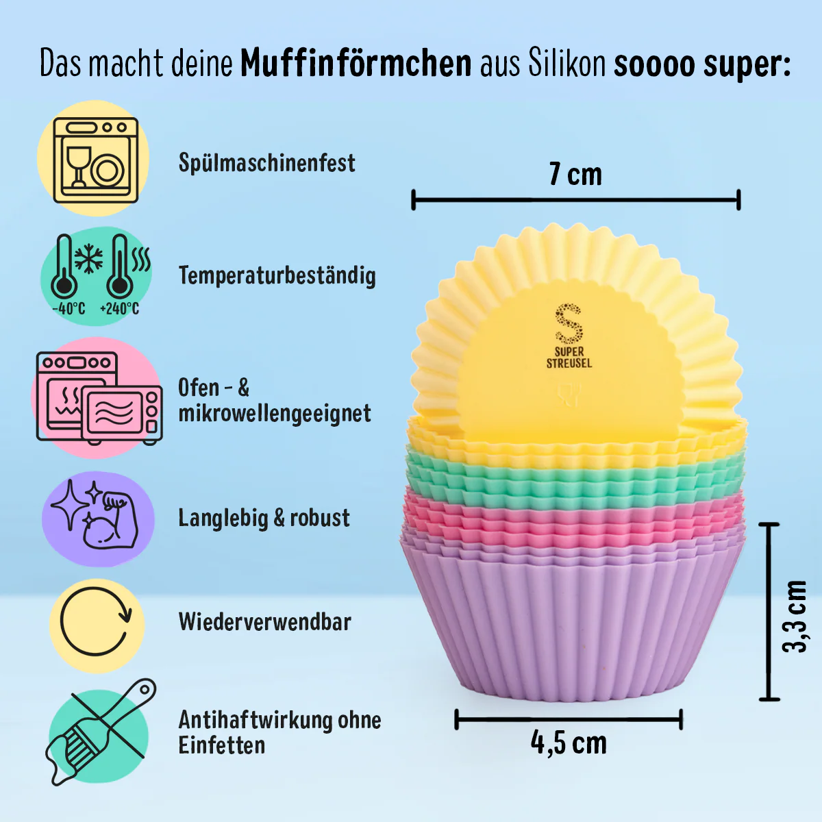 Muffinförmchen Silikon - Image 3