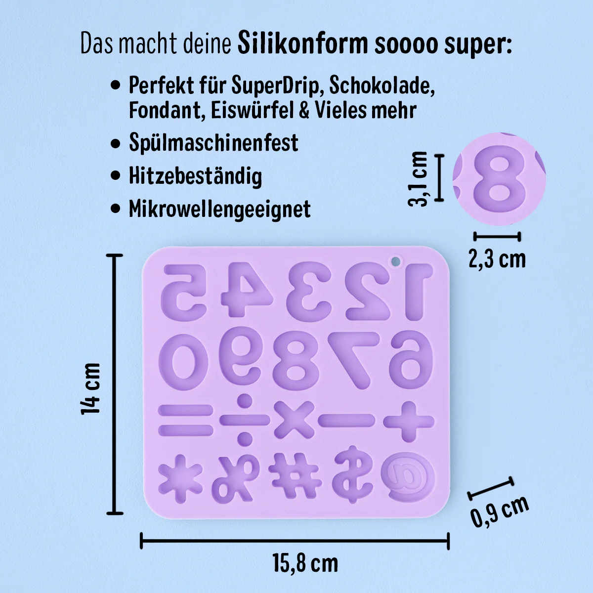 Silikonform Zahlen - Image 4